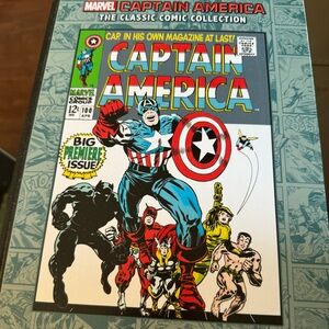 Black and Teal Captain America Storage Box